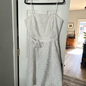 Lilly Pulitzer Strapless White Lace Dress